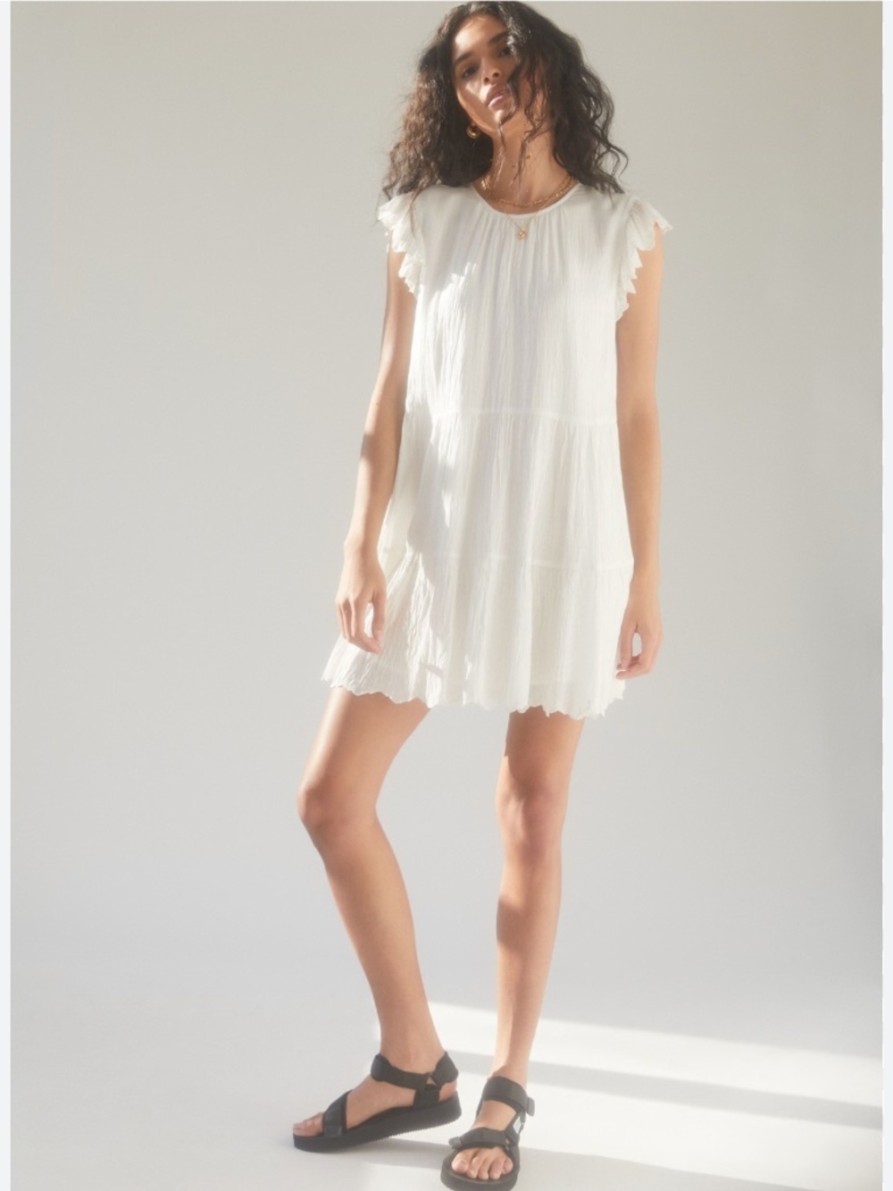 Wilfred Sidonie Tiered Babydoll Dress S